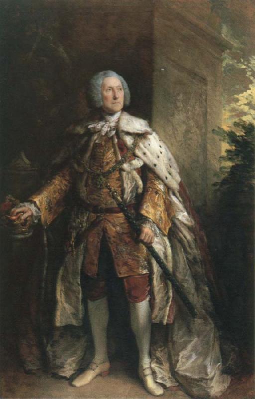 Thomas Gainsborough john campbell ,4th duke of argyll oil painting image